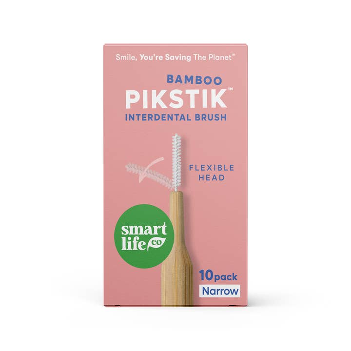 SmartLifEco - Wholesale Toothbrush - PikStik - Bamboo Interdental Brush - Pack of 10