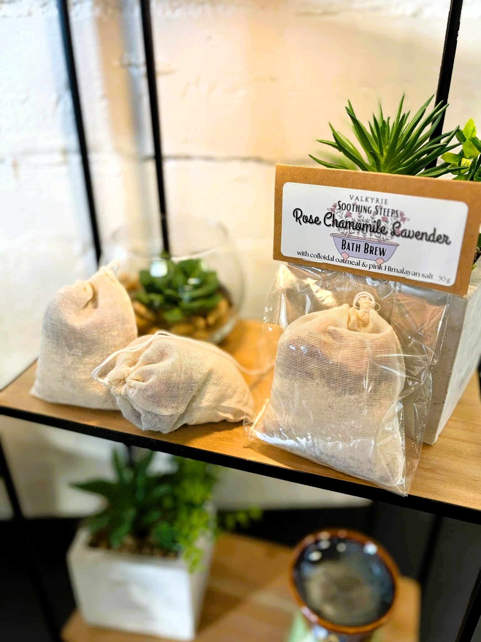 Valkyrie Global - Venta al por mayor Gel/espuma de baño - Té de Baño Botánico Relajante - Rosa Manzanilla Lavanda0