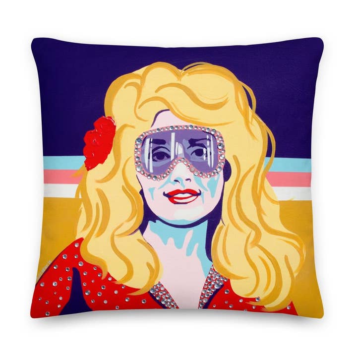 Dolly Après Ski Pillow for wholesale by Uptripping (Shannon Foley Henn)