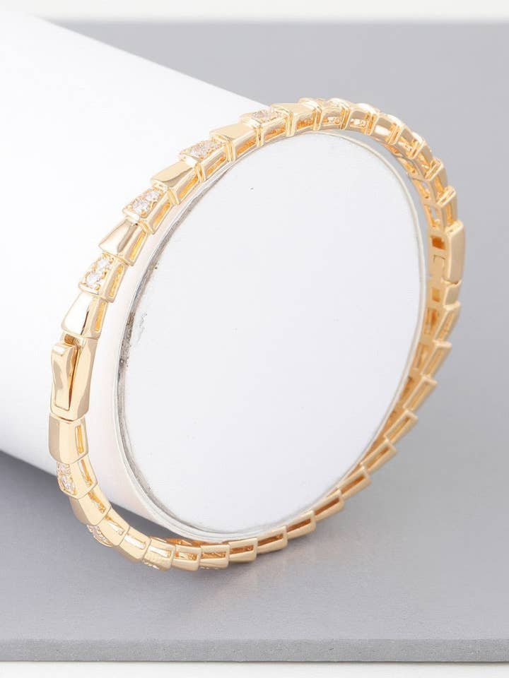 Bejeweled Snake Scale Bracelet for wholesale by CC Wholesale Clothing
