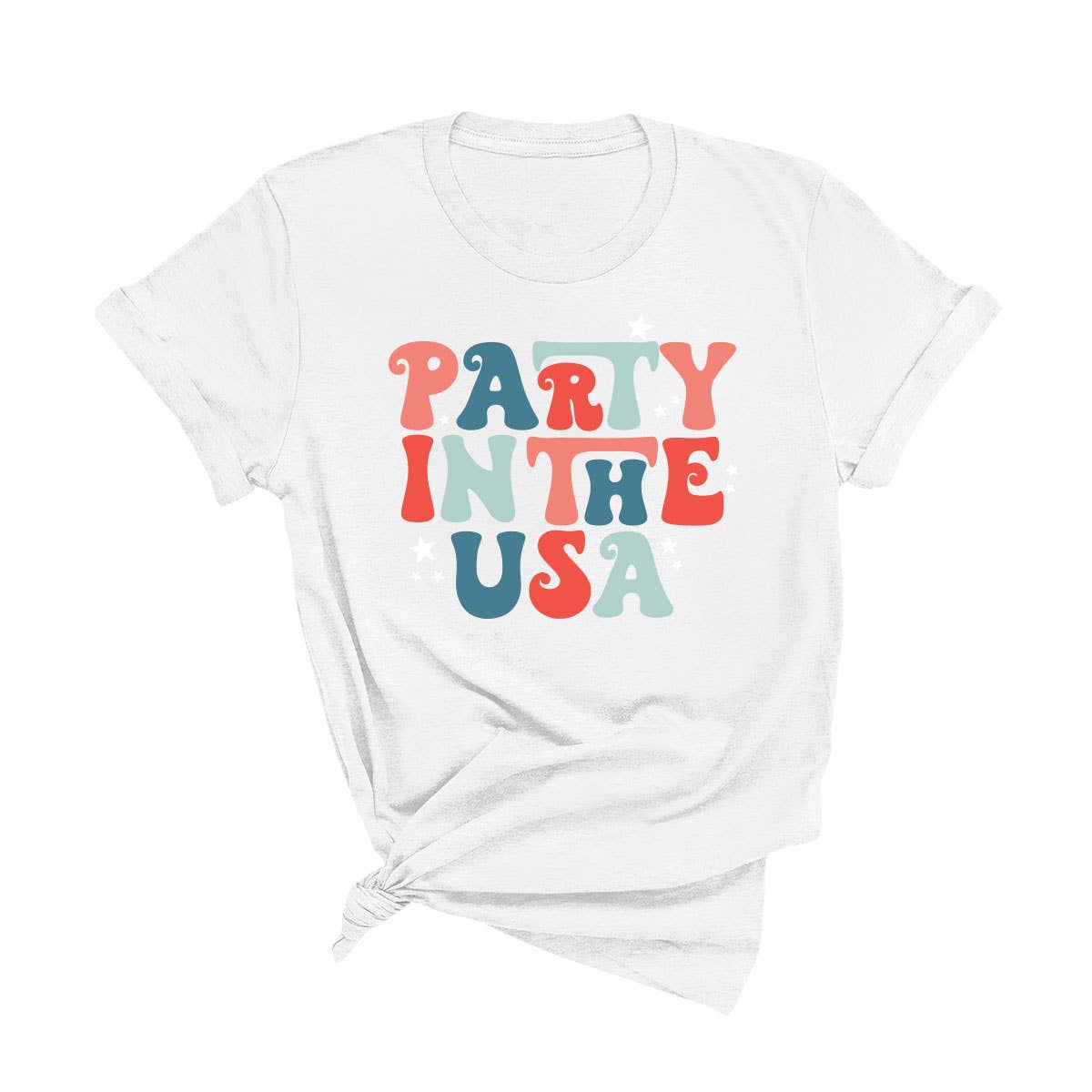 Viv&Lou - Wholesale Screen Printed T-Shirt - Women's - Party in the USA T-Shirt1