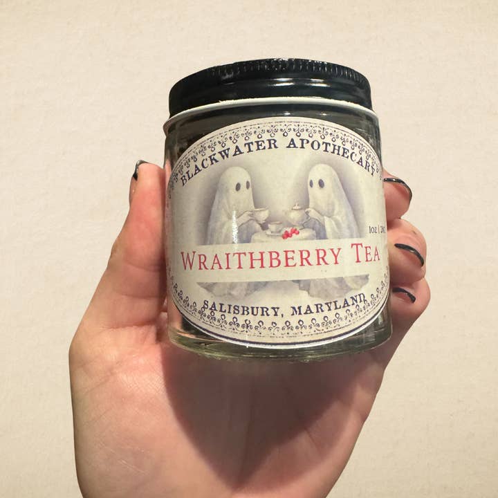 Blackwater Apothecary - Wholesale Loose Tea - Wraithberry Tea – 1oz Jar - Raspberry Tea 1
