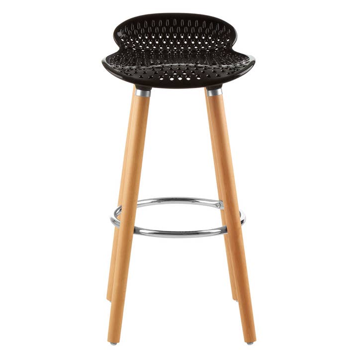 Stockholm Matte Black Bar Stool for wholesale by Interiors by Premier