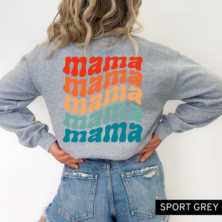 Mama-Sweatshirt, süßes Mama-Shirt, Geschenk für Mama, Mama-T-Shirt, für den Großhandel von Rosie and Vi