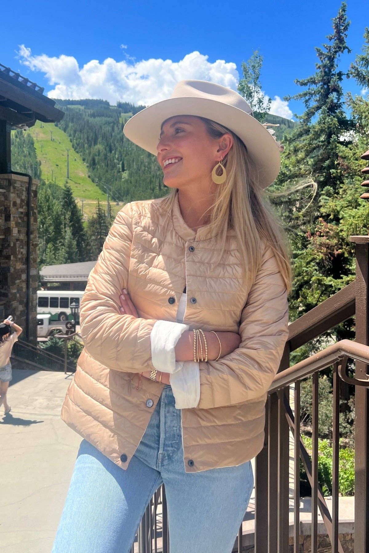 Cotes of London - Wholesale Puffer Jacket - Women's - The Leicester in Matte | 2 in 1 Reversible Down Jacket | Camel / Ivory2