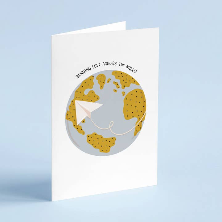Sending Love Across The Miles Card for wholesale by Quote and Quill