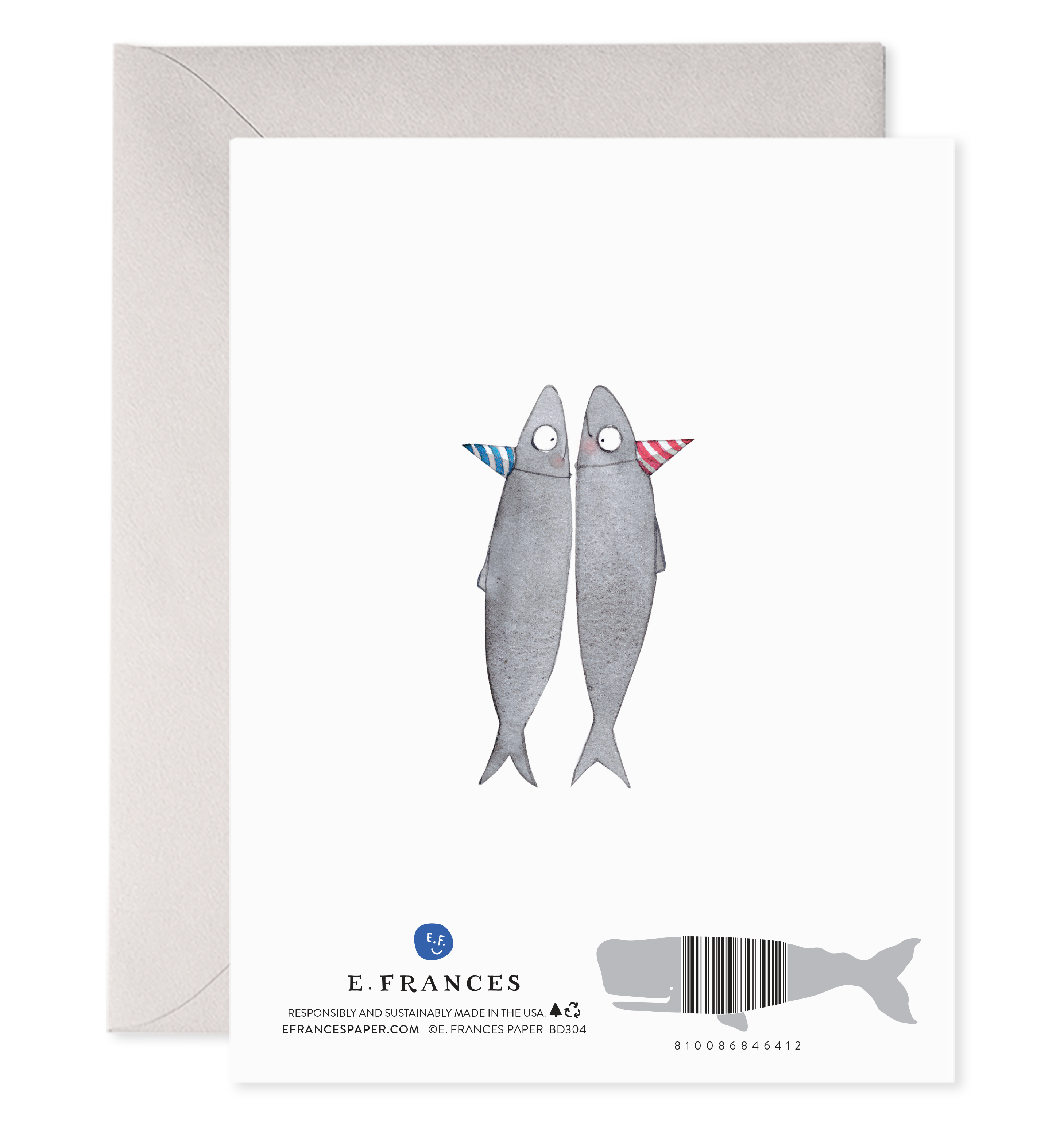 E. Frances Paper - Wholesale Birthday Card - Sardines Birthday Greeting Card1