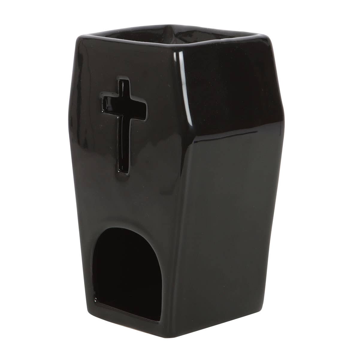 Something Different Wholesale - Wholesale Oil Warmer - Gothic Black Coffin Halloween Oil Burner2