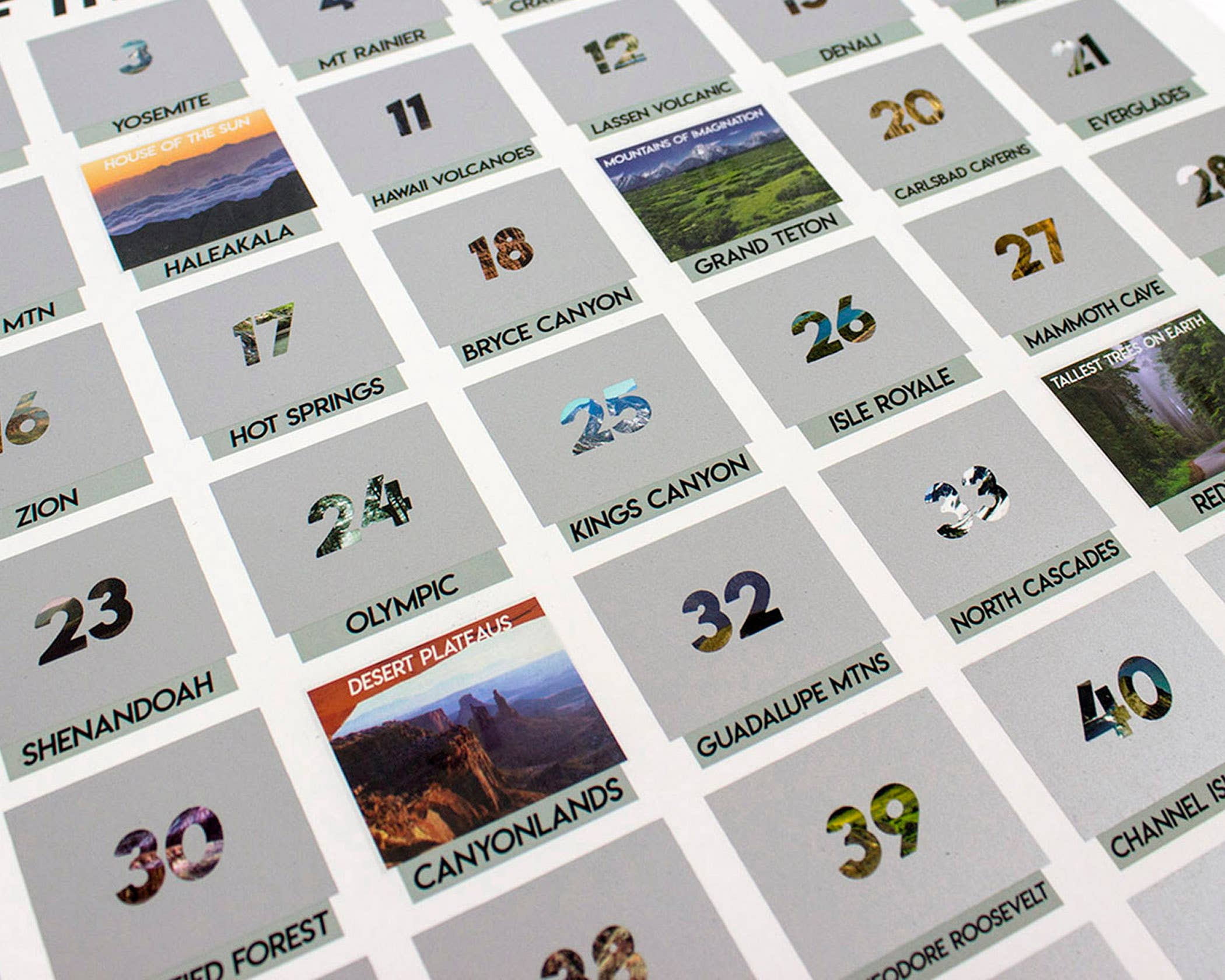 Cascadia Modern - Wholesale Poster - National Parks Scratch-Off Poster3