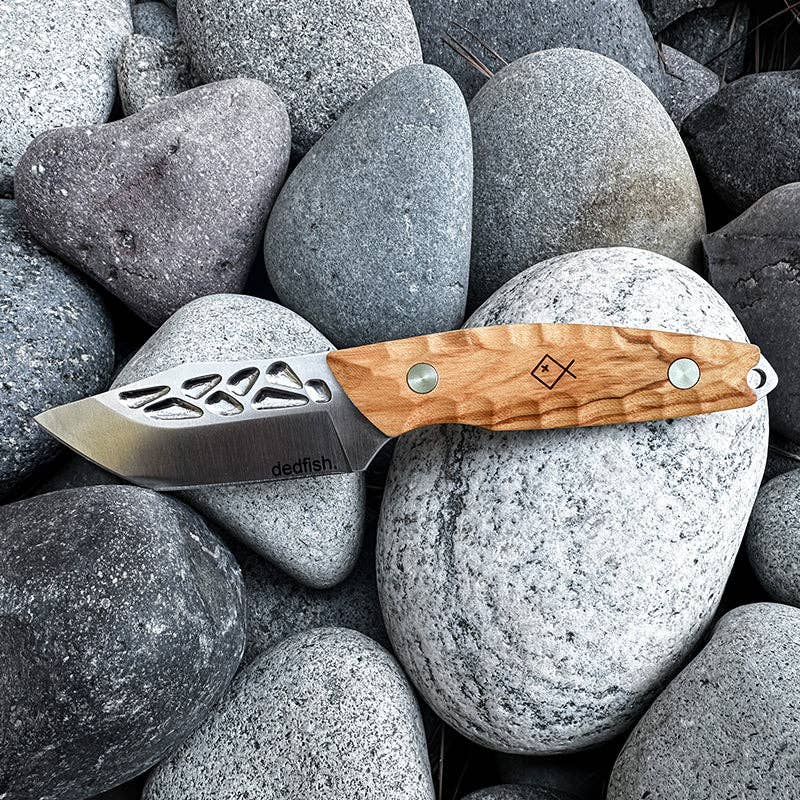 BattlBox - Wholesale Pocket Knife/Holder - Dedfish Co McCrea Stainless Steel Fixed Blade Belt Knife EDC1