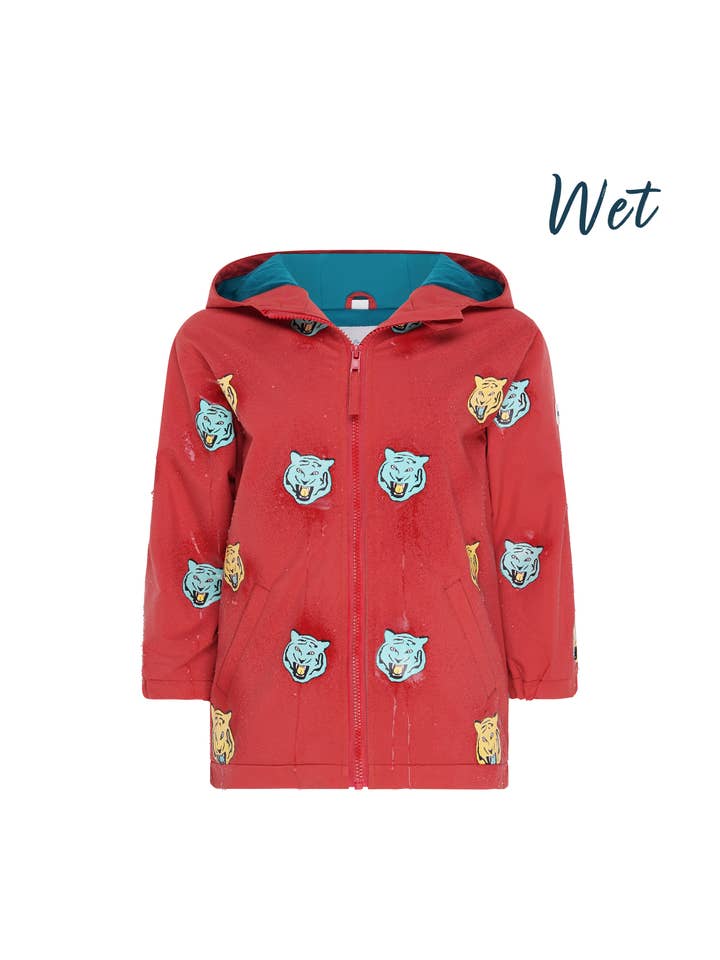 Holly and Beau - Wholesale Raincoat - Kids - Tiger Color Changing Kids Raincoat