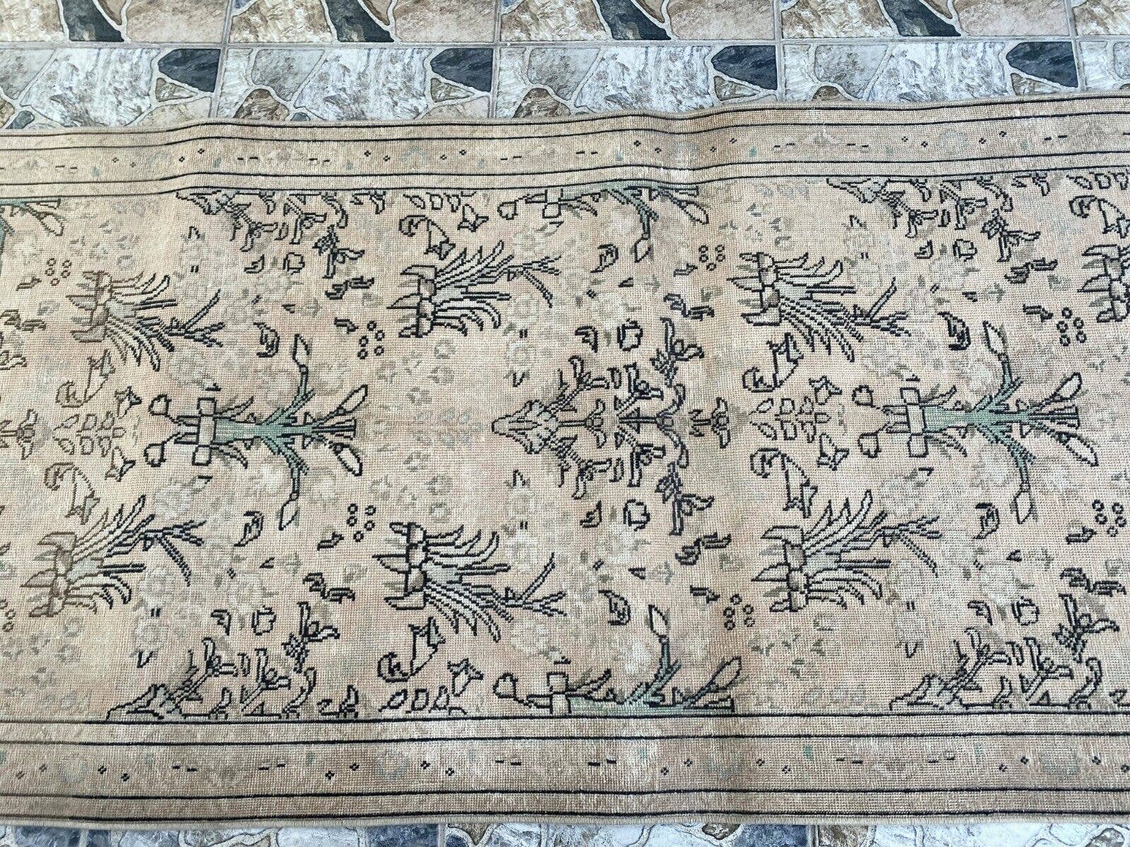 Oushak Rugs - Wholesale Runner Rug - Vintage Rug, Wool Oushak Runner Carpet Handmade 3.3x12.5 ft5