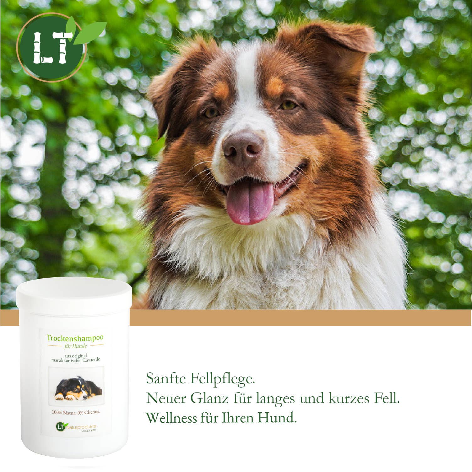 LT-Naturprodukte – wholesale Pet shampoo – Dog – Dry shampoo for dogs - with original Moroccan lavae7