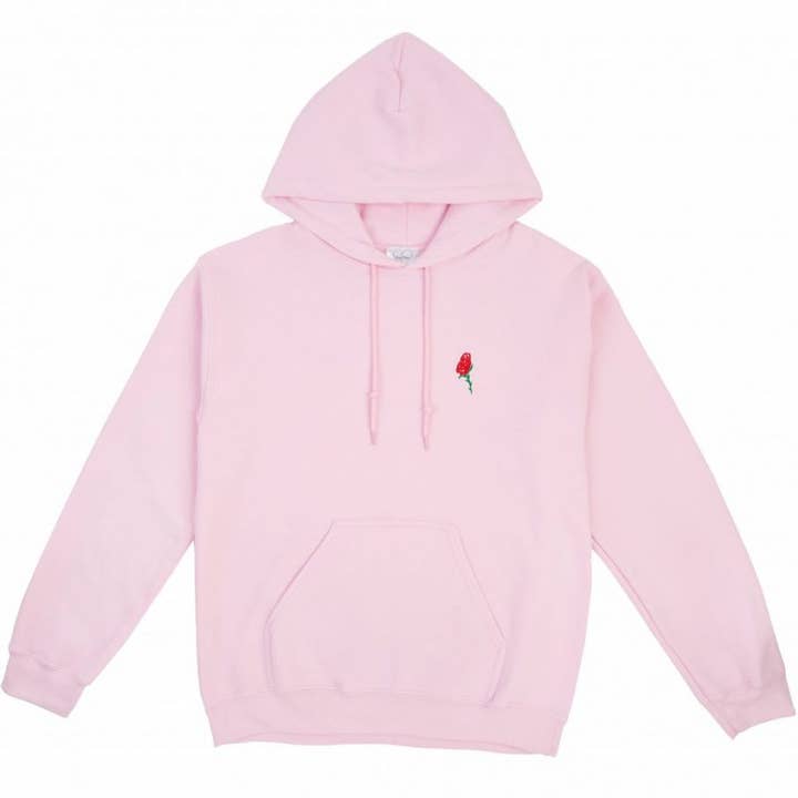 Double Trouble Gang – wholesale Hoodie – Women's – Rose Embroidered Hoodie