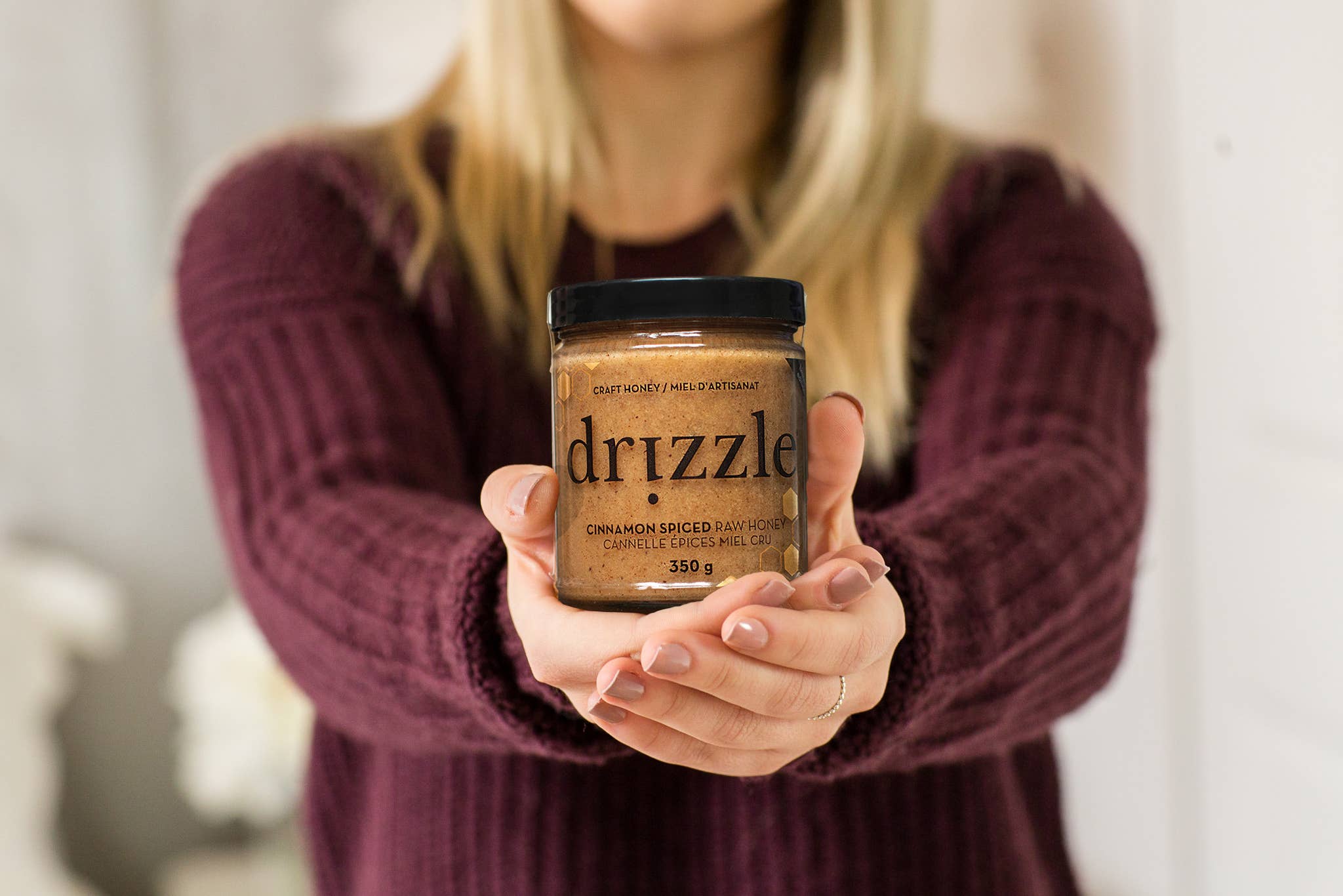 Drizzle Honey - Wholesale Honey - Cinnamon Spiced Craft Honey – 350 g (12 oz)2