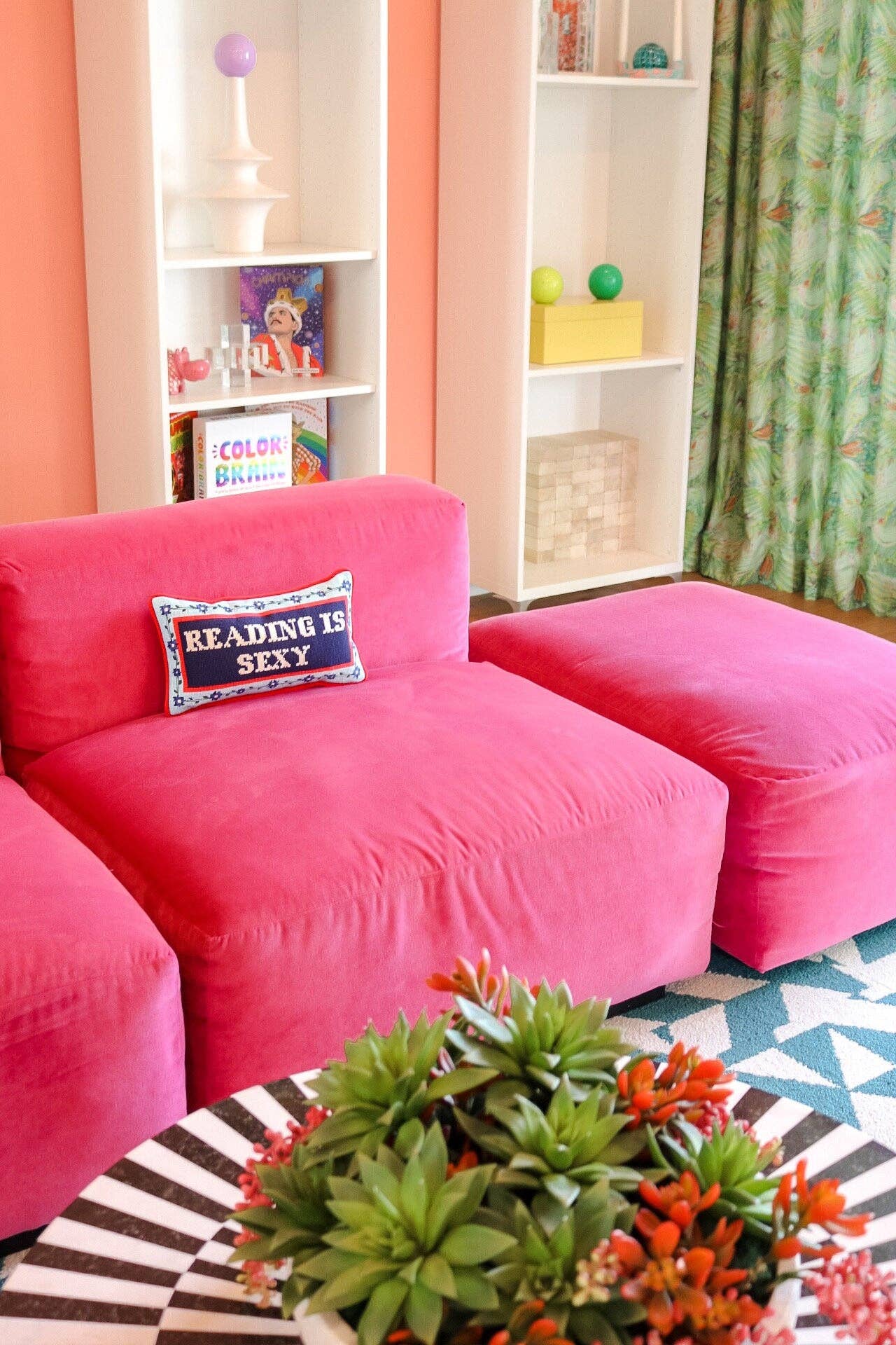 Southern Decorative - Wholesale Throw/Decorative Pillow - Reading is Sexy Needlepoint Pillow1