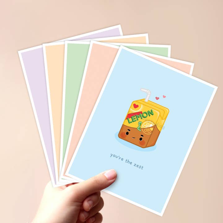 Raychoo Studios Inc. - Wholesale Everyday Greeting Card - Asian Juice Boxes Assorted Greeting Card Boxed Set1