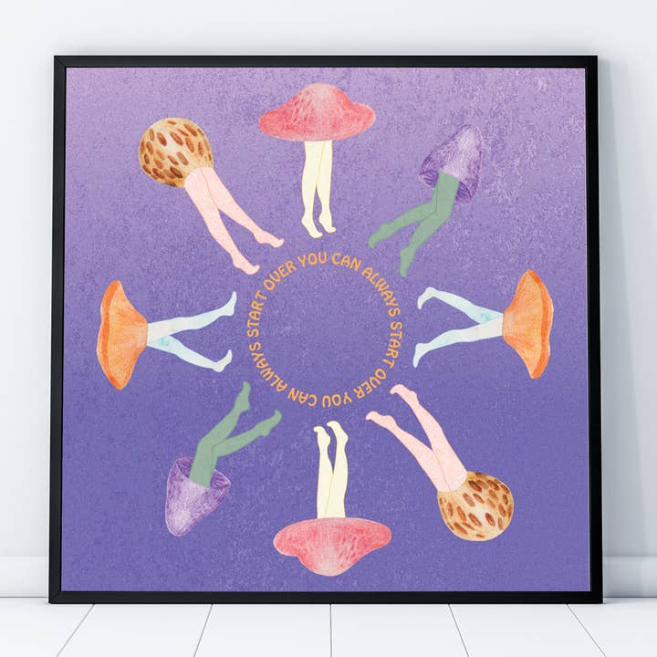 Starting Over' Fungi Fine Art Print for wholesale by The Rising Space