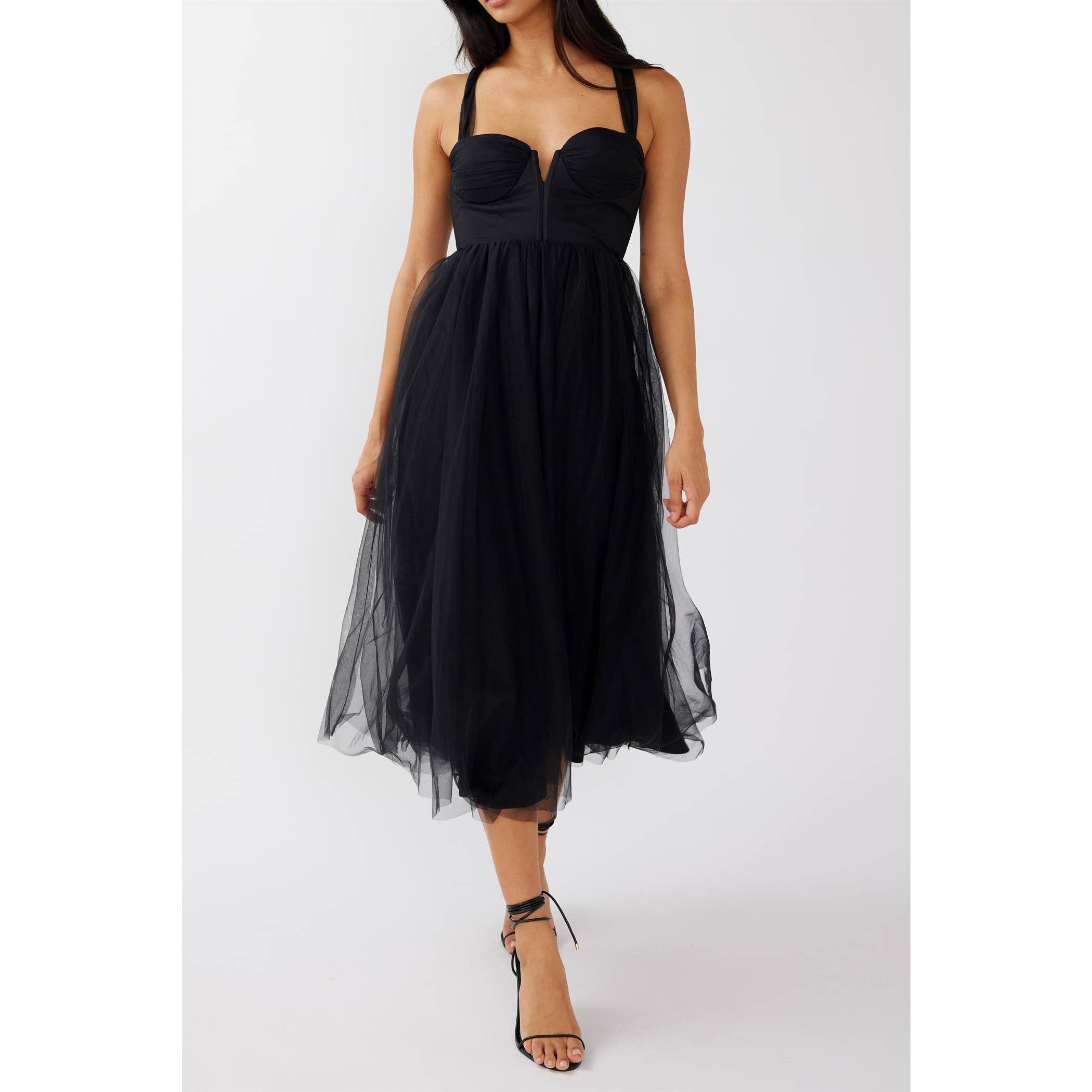 One and Only Collective - Vente Robe – femme - ROBE COURTE EN TULLE À LACETS / CM2003D2