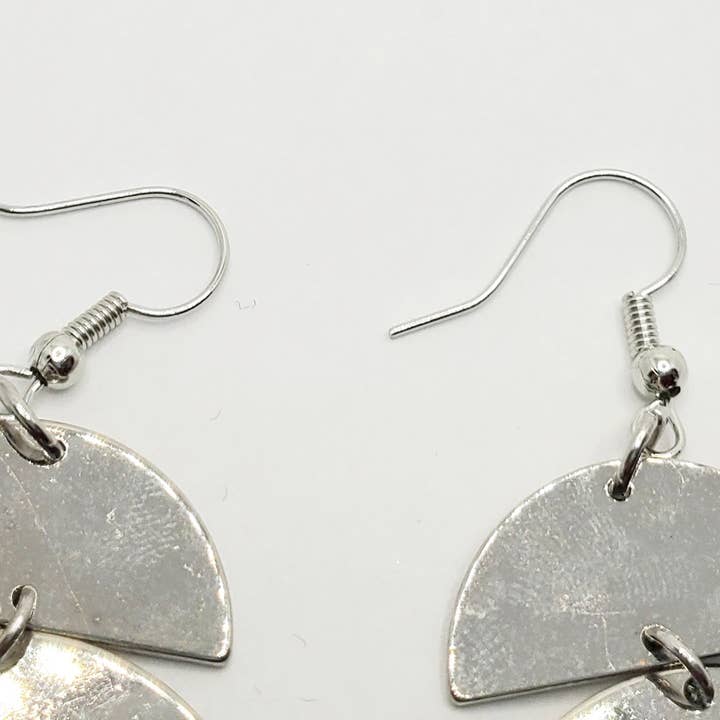 Tots And Tumblers Art – Engroshandel Hængeøreringe og creoløreringe – Sølv turkis kvast dingle øreringe1