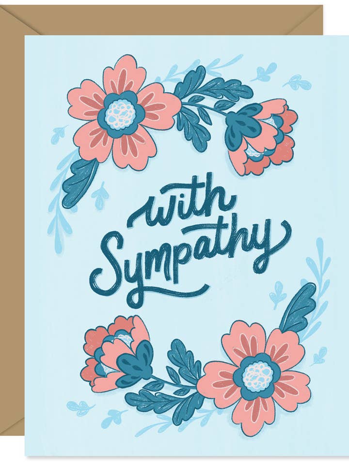 Tarjeta floral con condolencias para venta al por mayor de Hello Sweetie