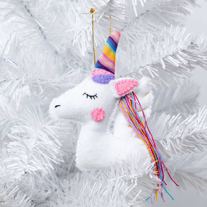 Upavim Crafts - Wholesale Ornament - Felt Unicorn Ornament2