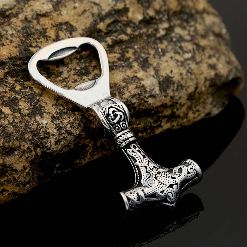 Gemcohub – wholesale Bottle/wine opener – Creative Retro Viking Thor's Hammer Beer Bottle Opener2