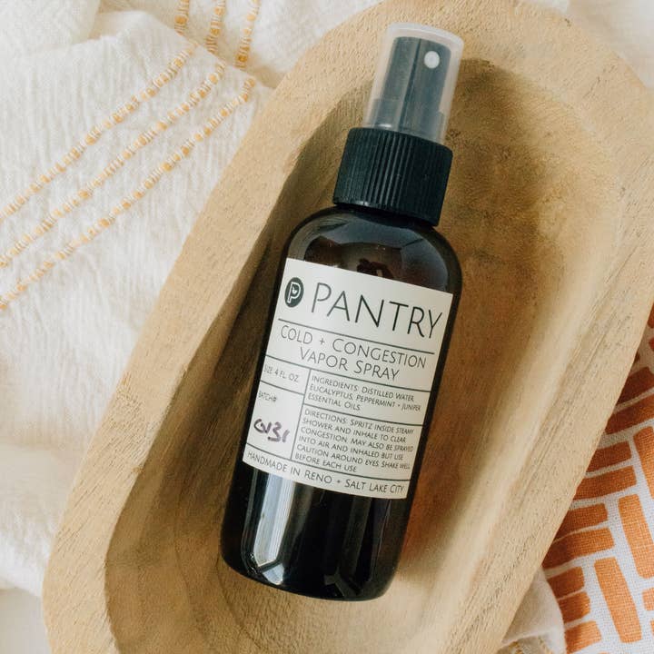 Pantry Products - Skin, Body, + Wellness - Wholesale Aromatherapy Mist - Cold + Congestion Vapor Spray - 4oz - Winter Decongestant