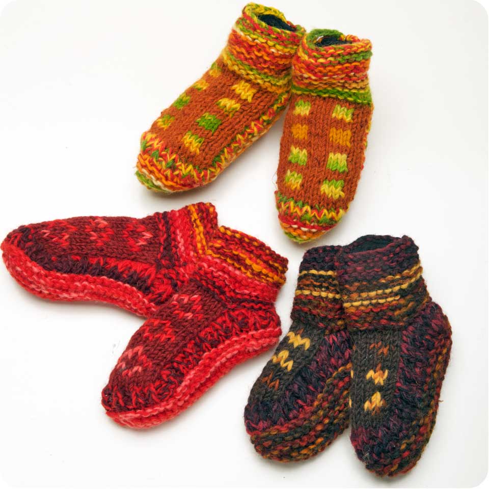 Zig Zag Asian Collection - Wholesale Sock Slippers - Women's - Wool Booties1