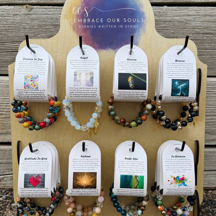 Présentoir de vente au détail personnalisé pour la vente par Embrace Our Souls