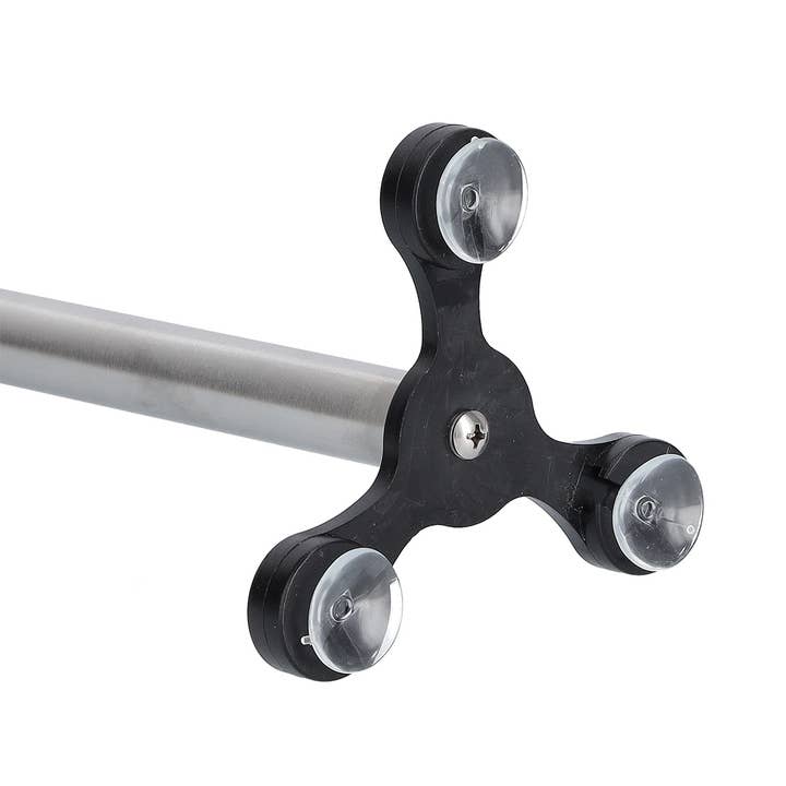 silver Paper towel holder with suction cups, stainless steel for wholesale on Faire1