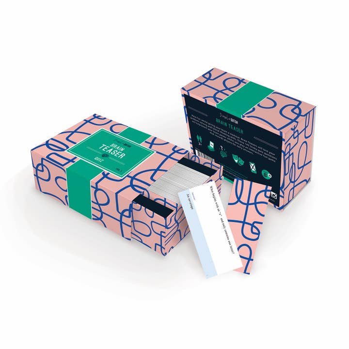 Diesel & Dutch – Engroshandel Kortspil – Brain Teaser Quiz Box med 145 svære spørgsmål2