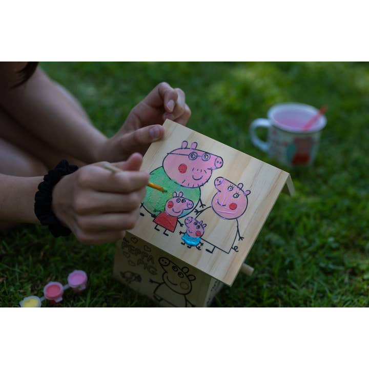 Robert Frederick Ltd - Venta al por mayor Kit de manualidades - Niños - Peppa Pig Pinta tu propia casita para pájaros10