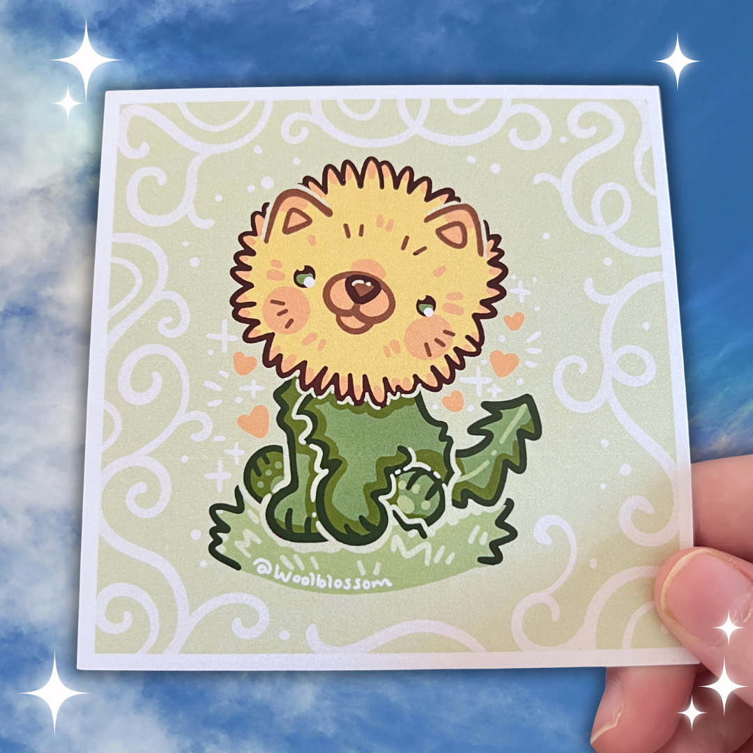 Woolblossom - Wholesale Art Print - Dande-lions ~ Print Duo2