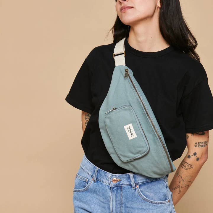 Hindbag - Wholesale Belt Bag - Women's - Sofia Sage green fanny pack
2