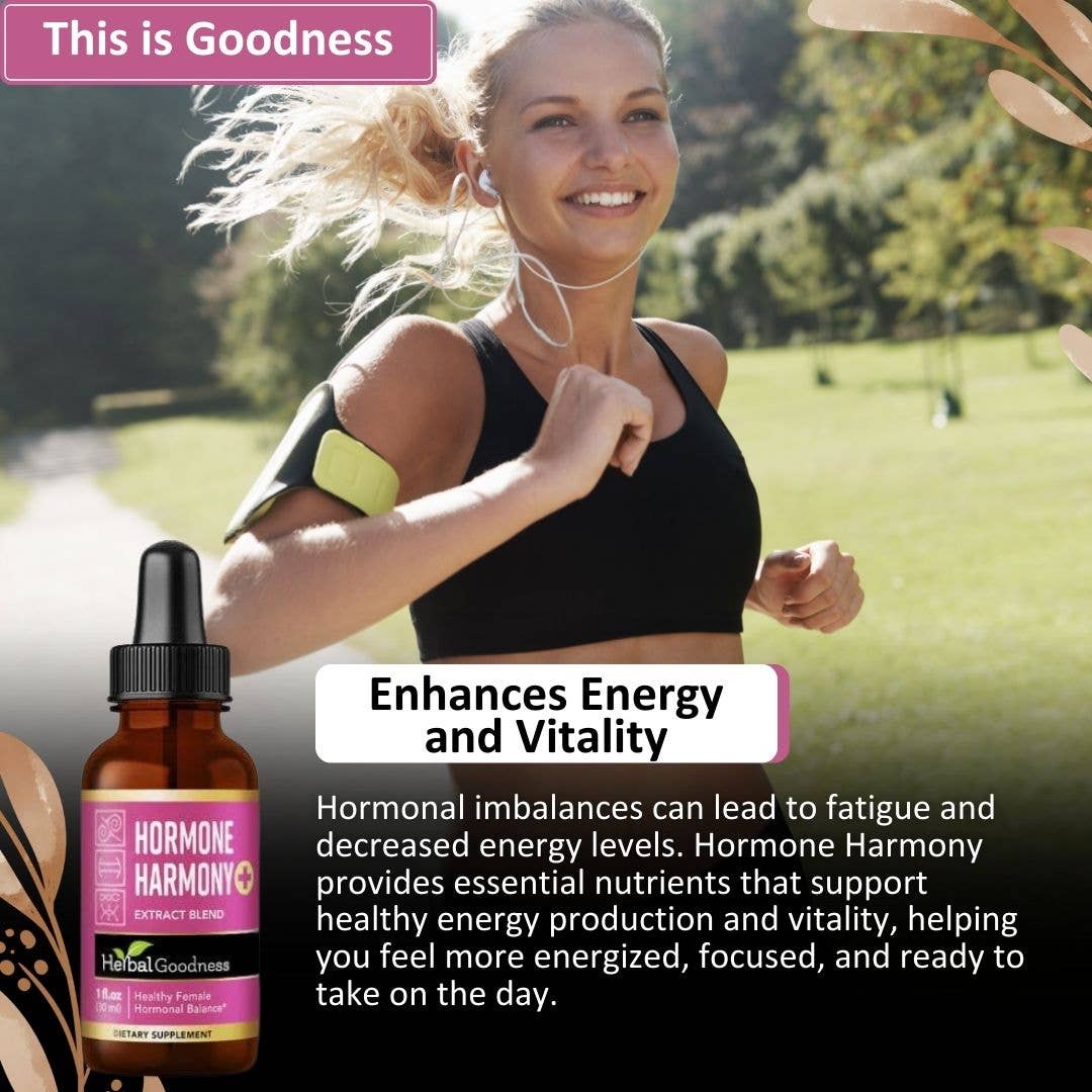 Herbal Goodness - Vente Supplément oral/vitamine - Hormone Harmony Plus - Liquide 1oz - Soutien Hormonal6
