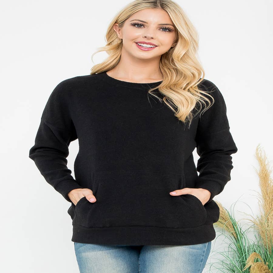 Purchase Wholesale zenana sweatshirt with pockets. Free Returns