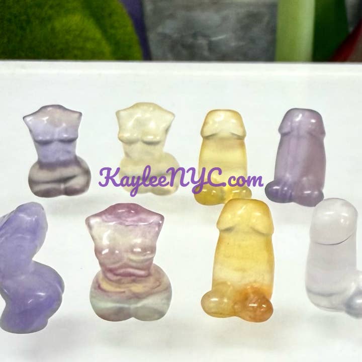 KayleeNYC - Wholesale Spiritual Stone/Crystal - Mix Mini Candy Fluorite Carvings Crystal Healing5
