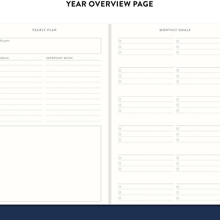 Eccolo - Wholesale Planner - Undated Daily Planer Agenda