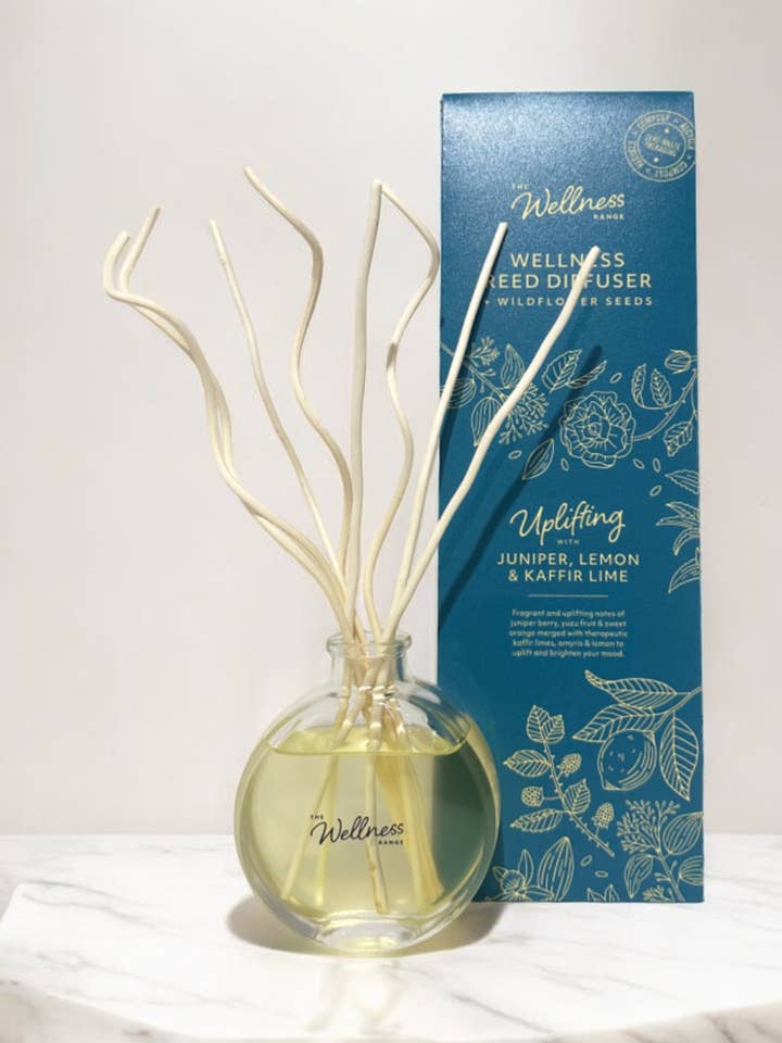 Wellness-Diffusor aus Wacholder, Zitrone und Kaffir-Limette für den Großhandel von Potters Crouch Candles