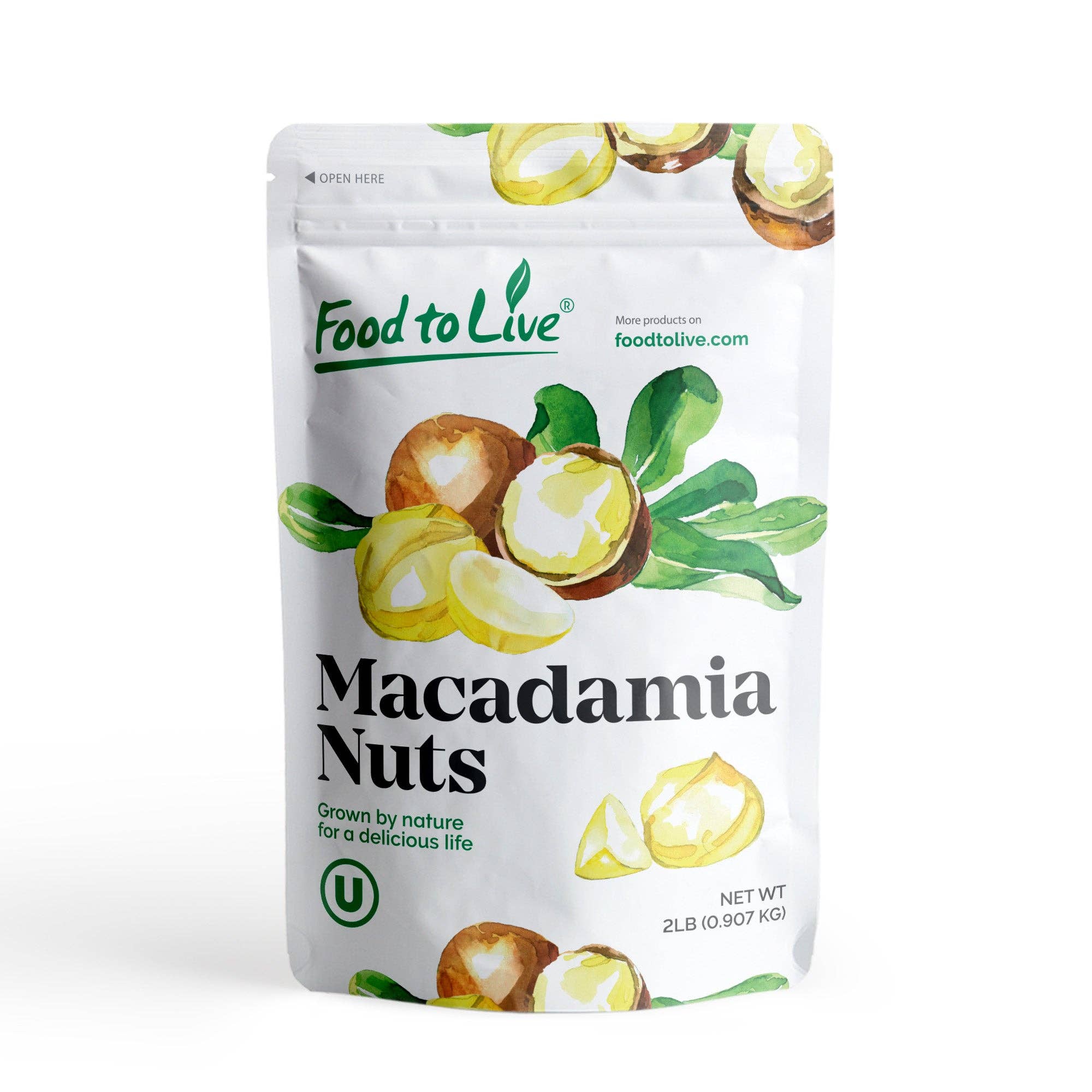 Food To Live - Wholesale Nuts - Dry Roasted Macadamia Halves & Pieces with Himalayan Salt11