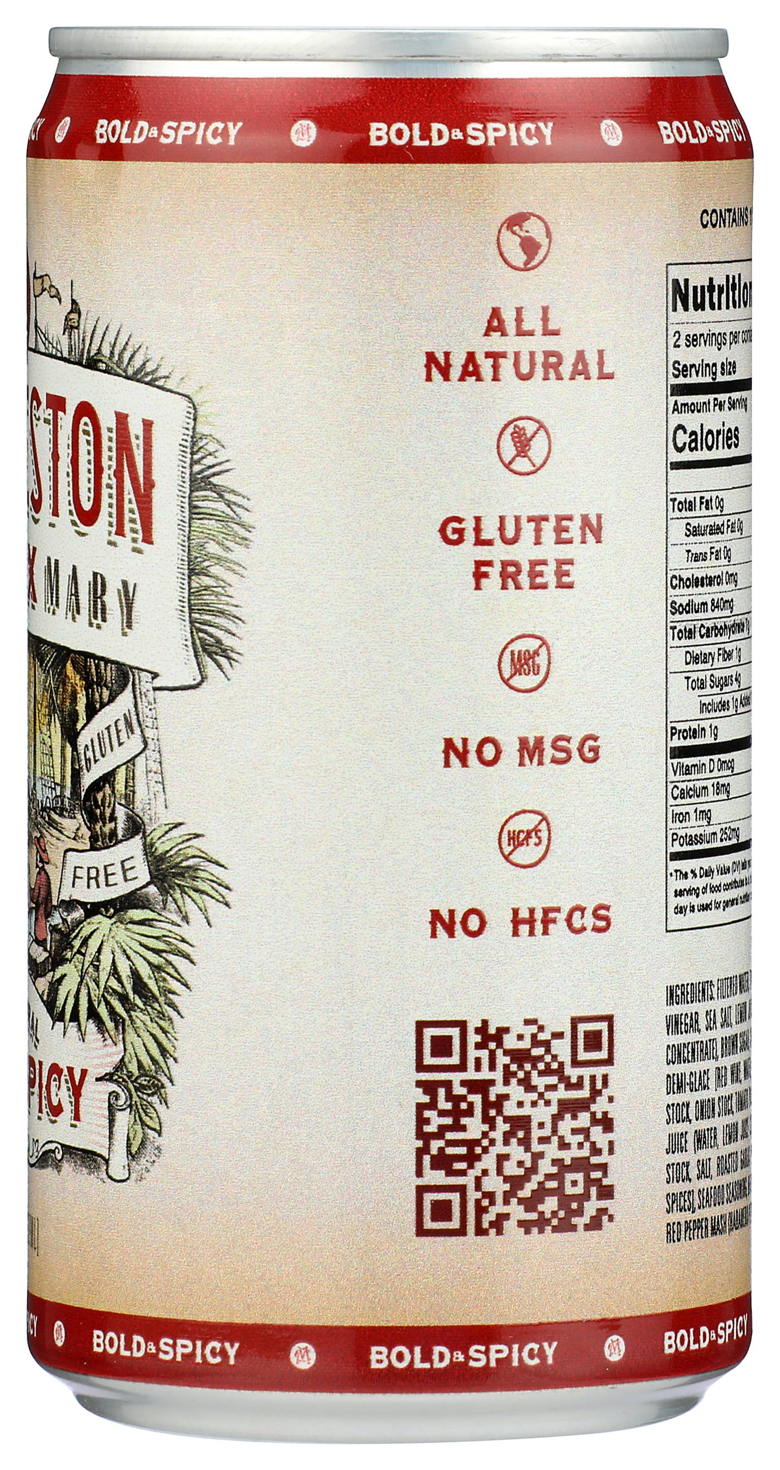 Charleston Mix - Wholesale Cocktail mix/syrup - Bold & Spicy Bloody Mary Mix 8oz Cans | 24 Can Bulk Pack2