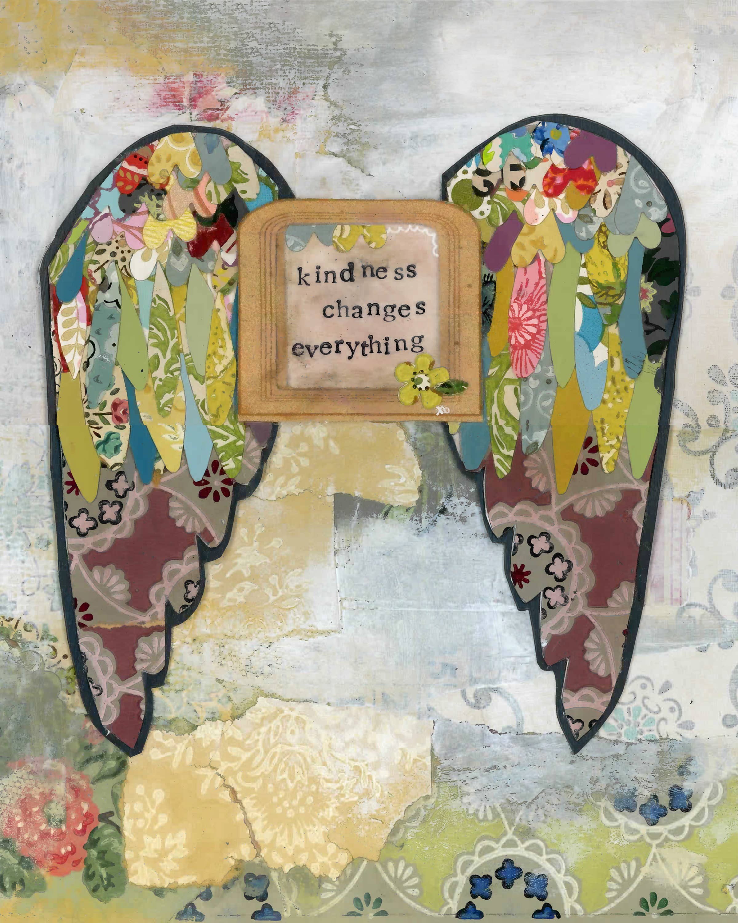 Kelly Rae Roberts - Wholesale Art print - Kindness Changes Everything - Print1
