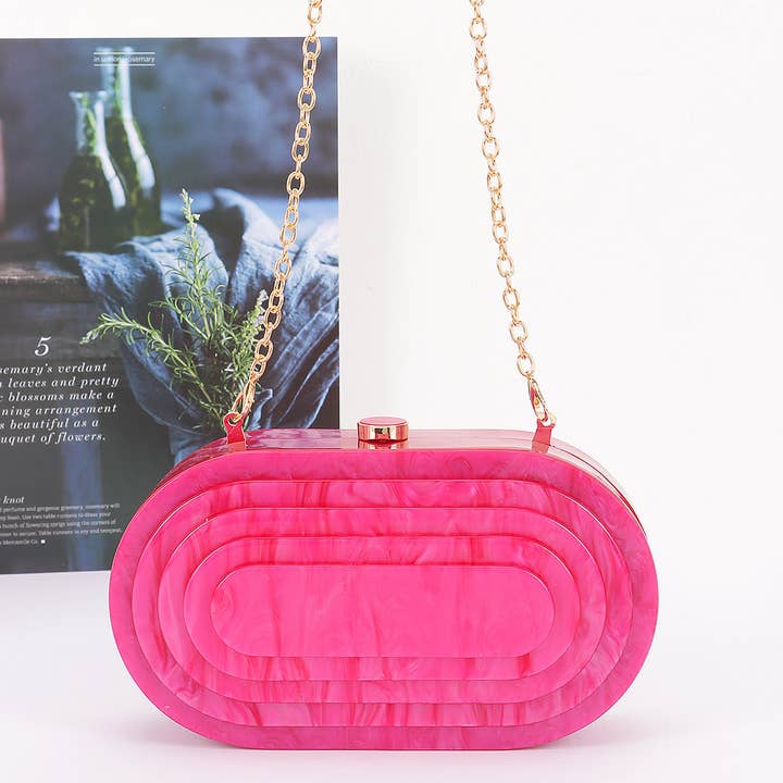 3AM BY H&D ACCESSORIES - Wholesale Clutch bag – women's - Acrylic Marble Clutch1
