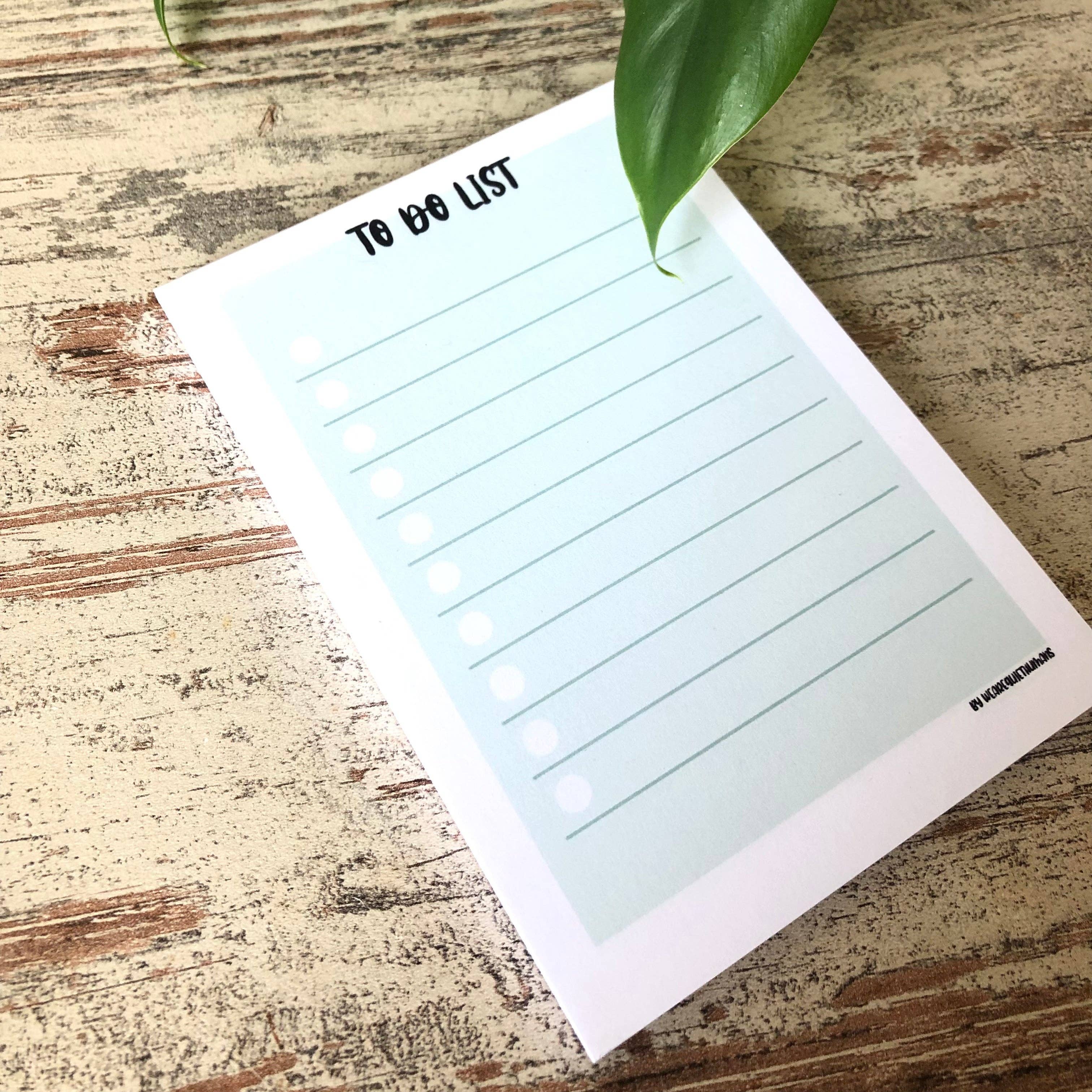 plantyintroverts - Wholesale Notepad - To do list pastel colours - A6 50 sheets, notepad, minimal10