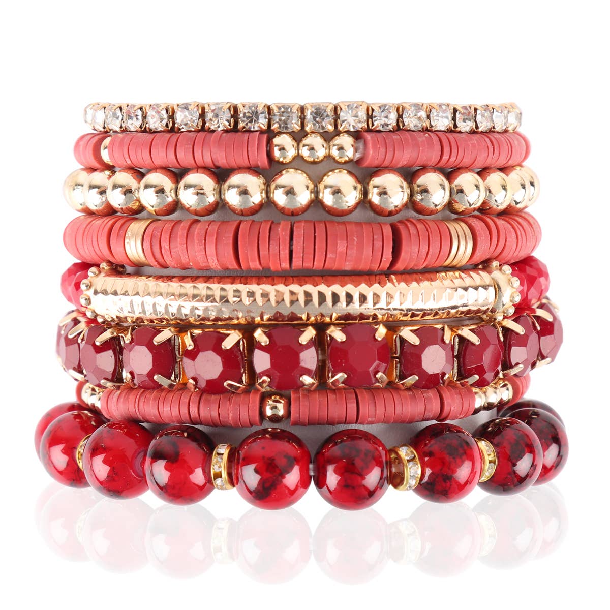 MYS Wholesale Inc - Vente Bracelet de perles - Bracelet extensible à breloques Fimo Ccb Mix3