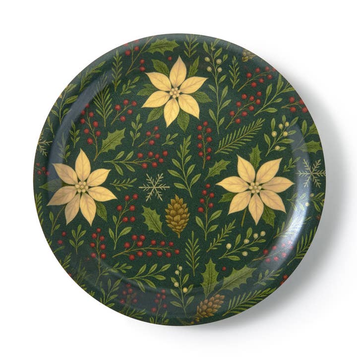 Yuletide Garden Mini Birchwood Tray | Wooden Serving Tray for wholesale by Maure Luxury Gifts