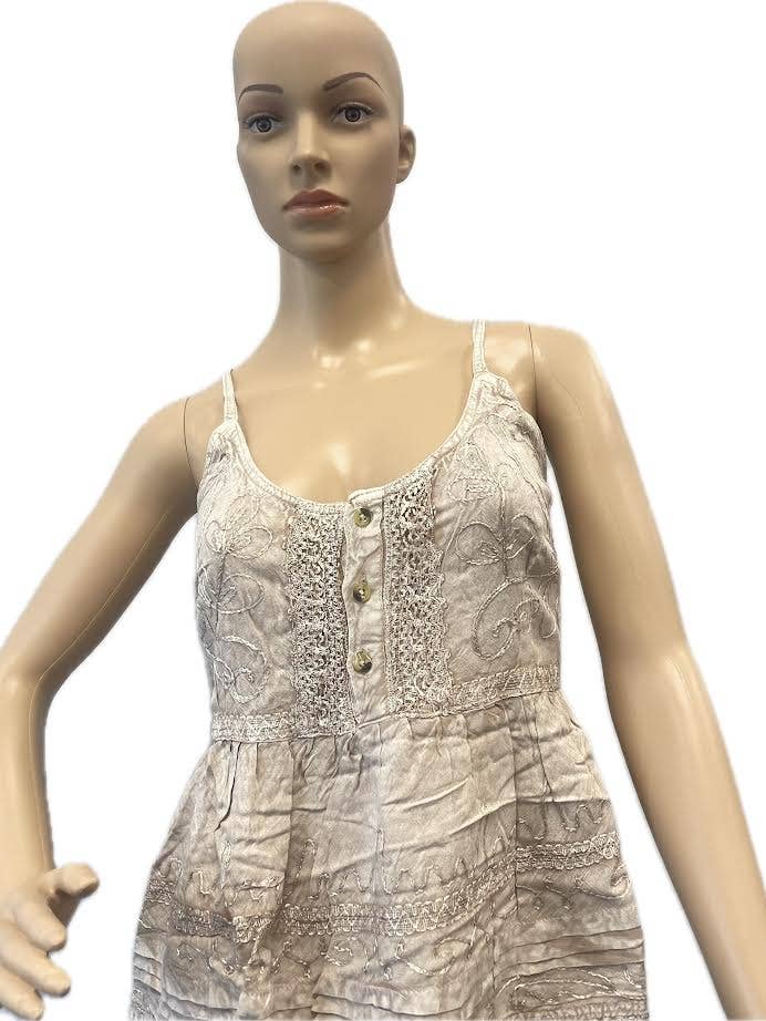 Acidwash Croptop with Lace and Buttons for wholesale by Magic Touch Corp