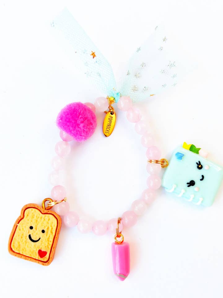 Armband Edelsteine - Zurück zur Schule für den Großhandel von Poppyrocks