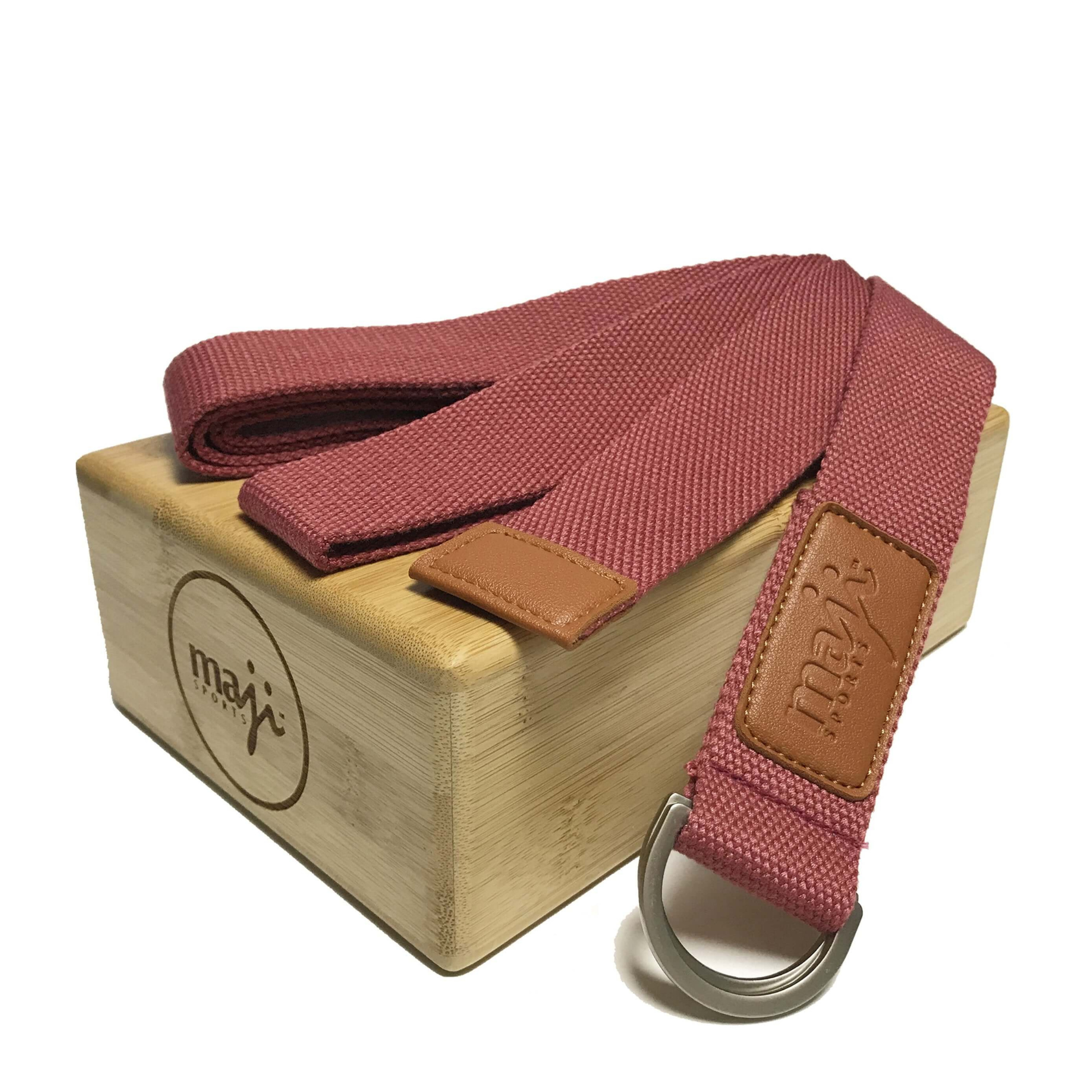 JupiterGear - Wholesale Yoga Strap/Band - Maji Sports Bamboo Yoga Block & Strap Combo2